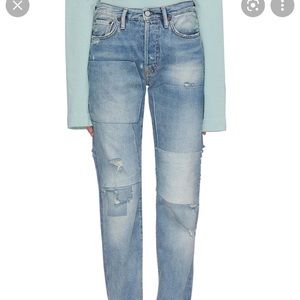 NWT Acne Studios Patchwork Denim Jeans